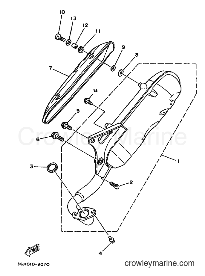 1995 Scooter YE80 - YE80 (4MU3) [999] - EXHAUST