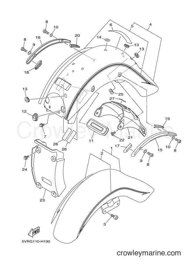 2009 Cruiser XV1700AS - XV1700AS (5VRJ) [010] - FENDER