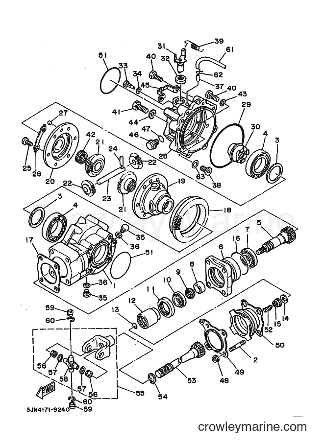 1989 ATV YFU1T - YFU1T (3JN4) [010] - DRIVE SHAFT