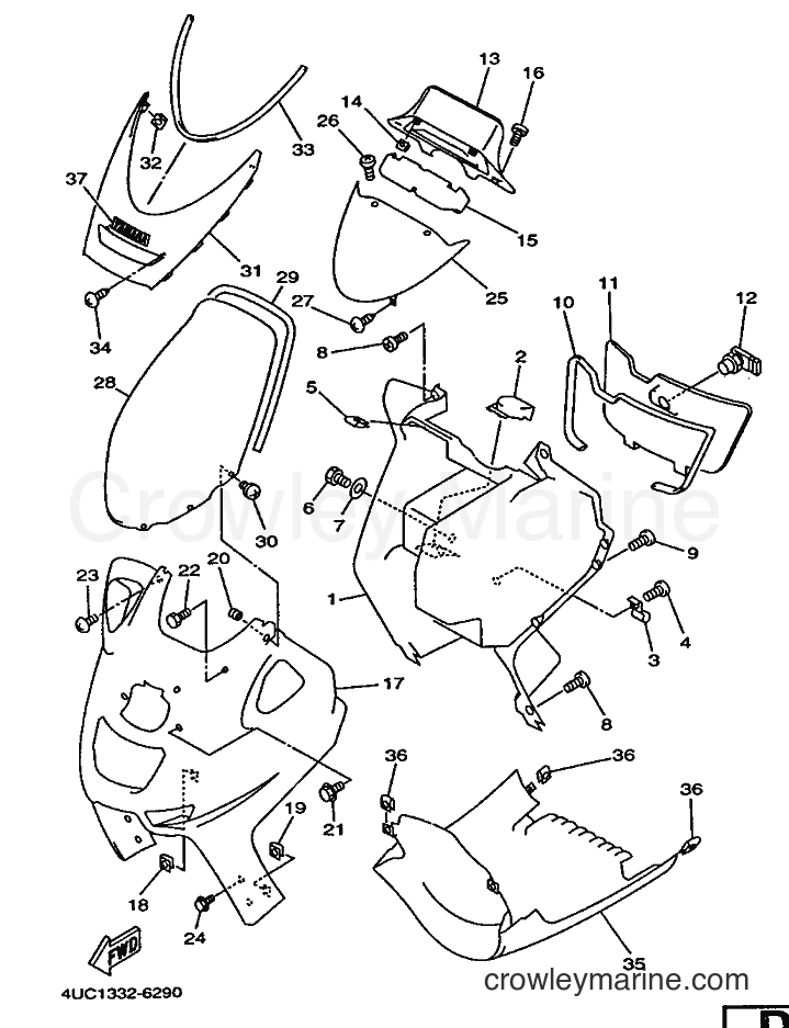 Yamaha Motors YP250 (4UC2) [010] - LEG SHIELD