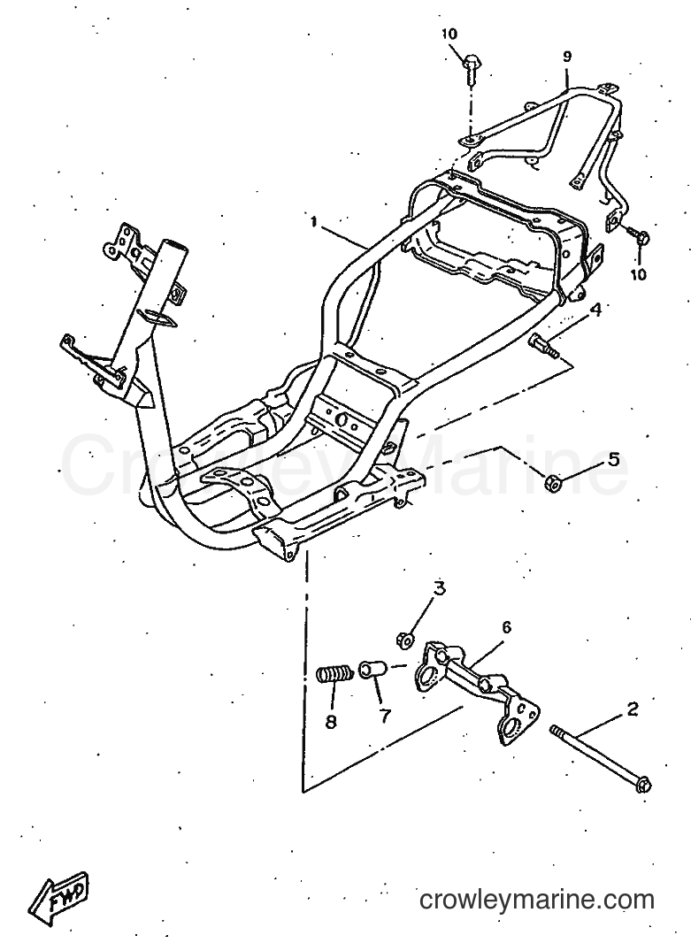 1998 Scooter CW50RSX - CW50RSX (4YF3) [999] - FRAME
