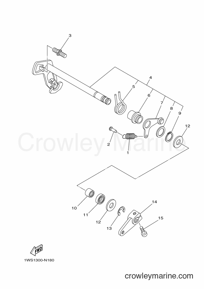 2015 Street Bike FZ07FC - FZ07FC (2RC2) [010] - SHIFT SHAFT