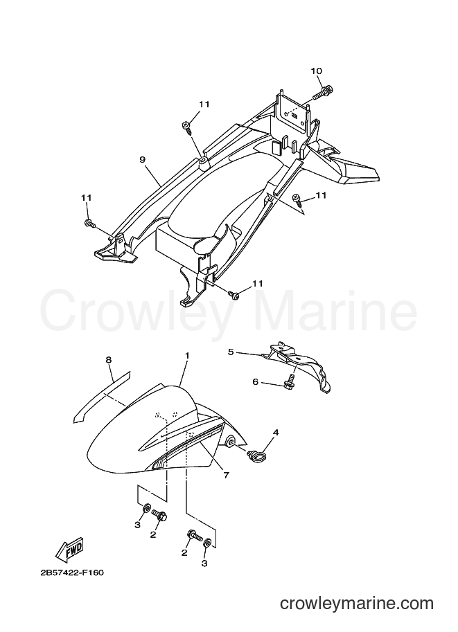 Yamaha Motors AT115C (2B57) [010] - FENDER