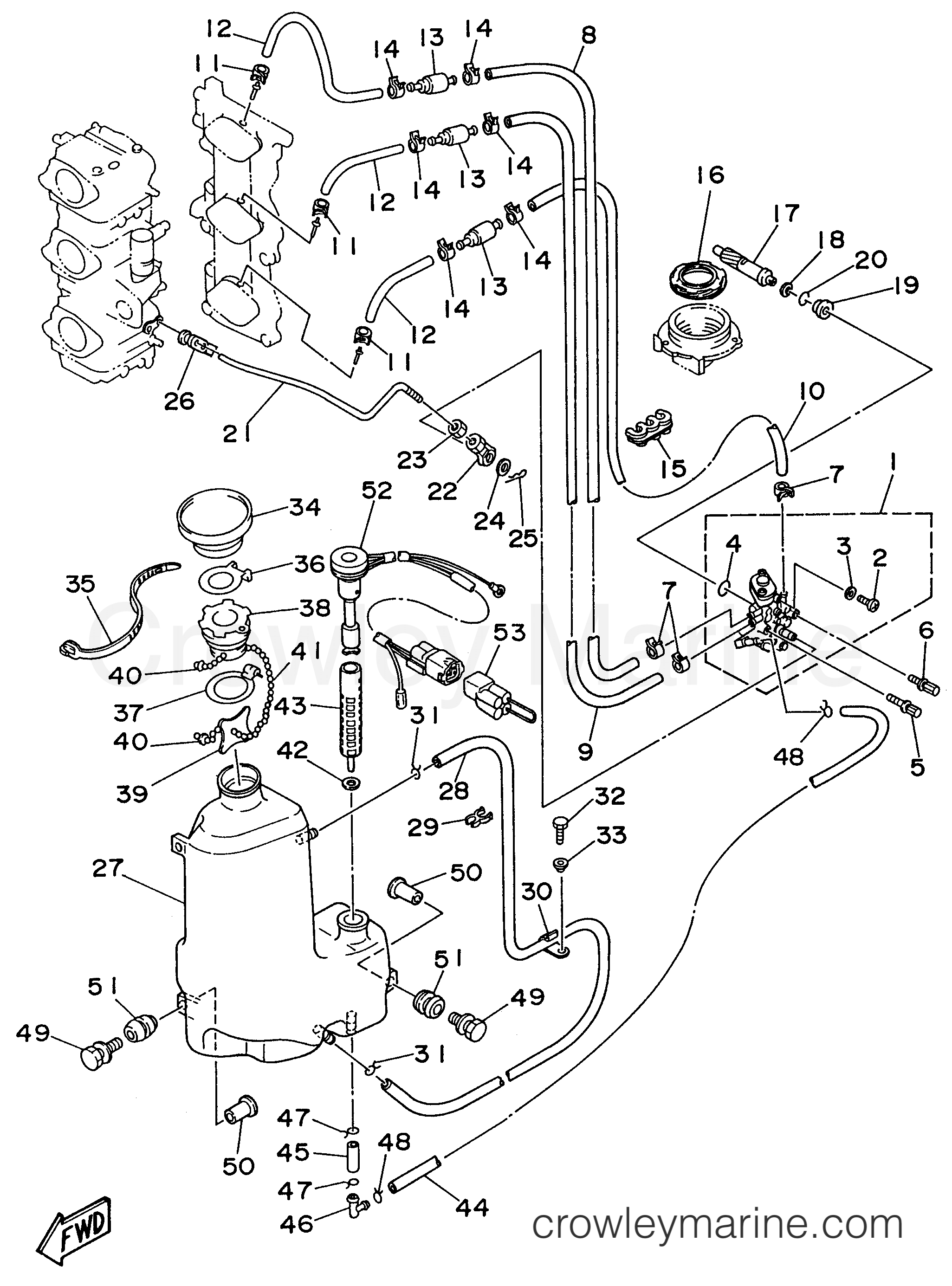 Yamaha Motors 90TLRX - OIL PUMP