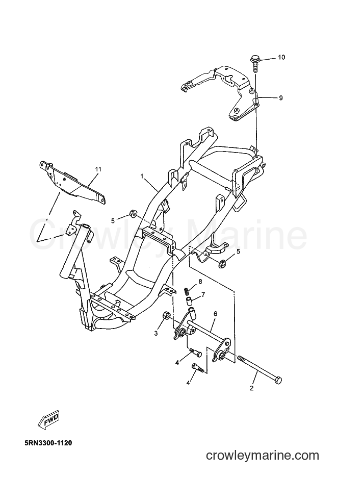 Yamaha Motors YN100 (5KKK) [040] - FRAME