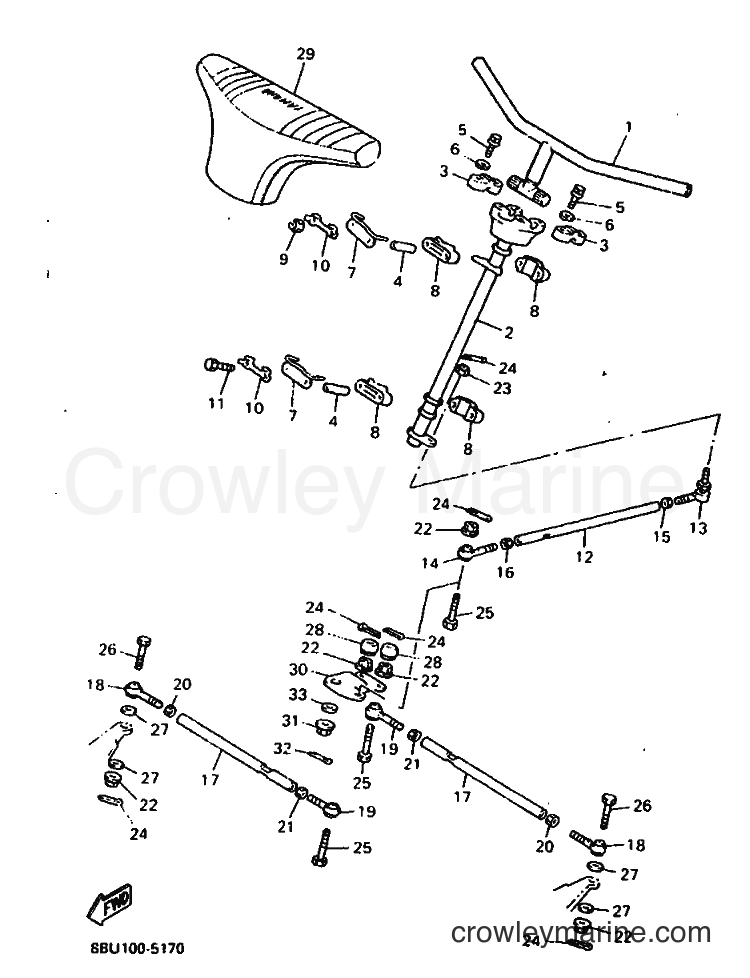 Yamaha Motors VX800 (8BU1) [999] - STEERING