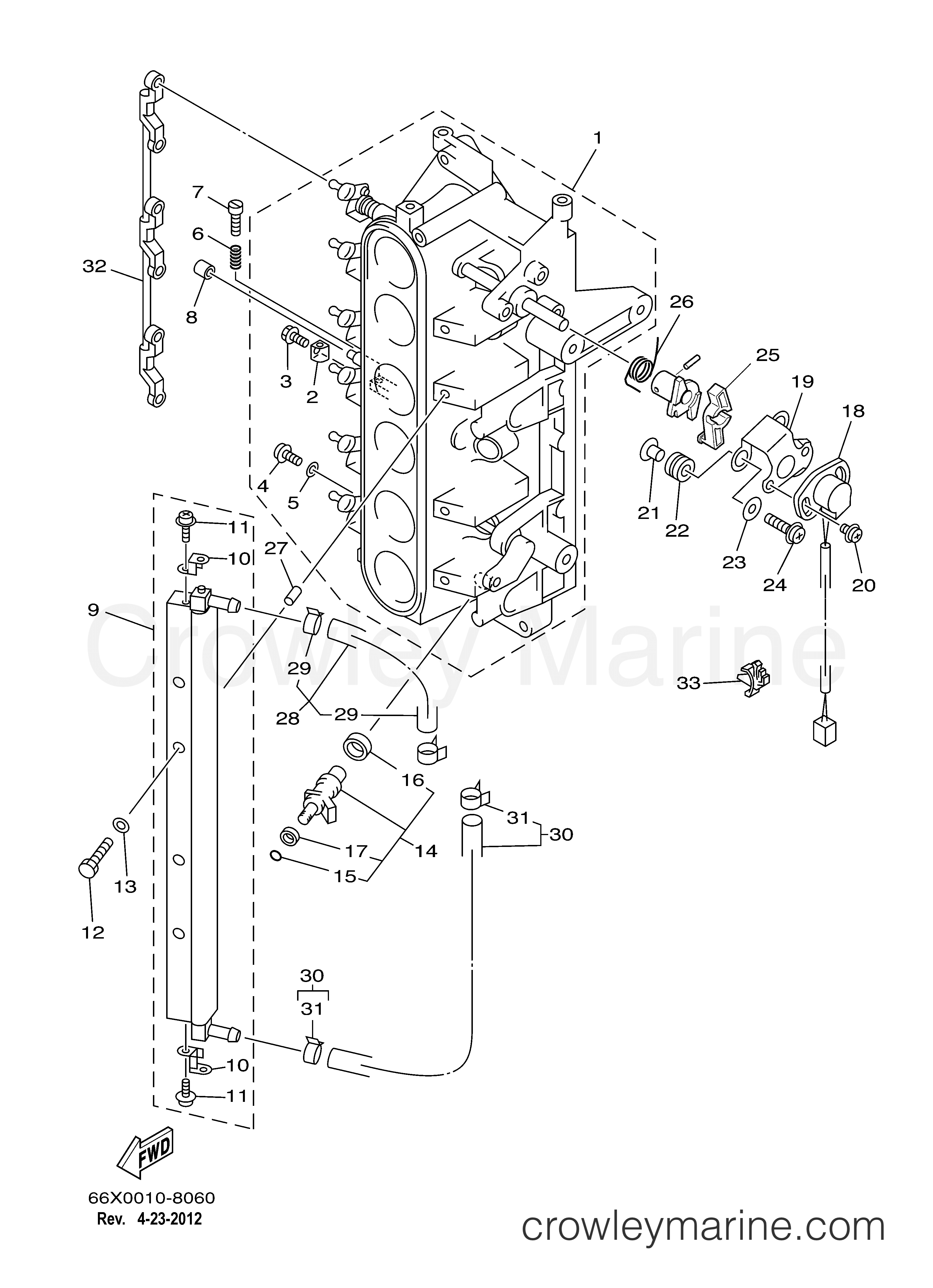 Yamaha Motors VX150TLRY - FUEL INJECTION NOZZLE