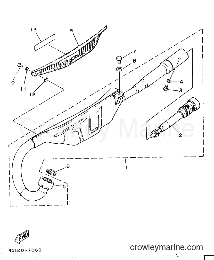 1987 Dirt Bike TY80B (SUPPLEMENT - - TY80B (SUPPLEMENT - (451) [999] - EXHAUST