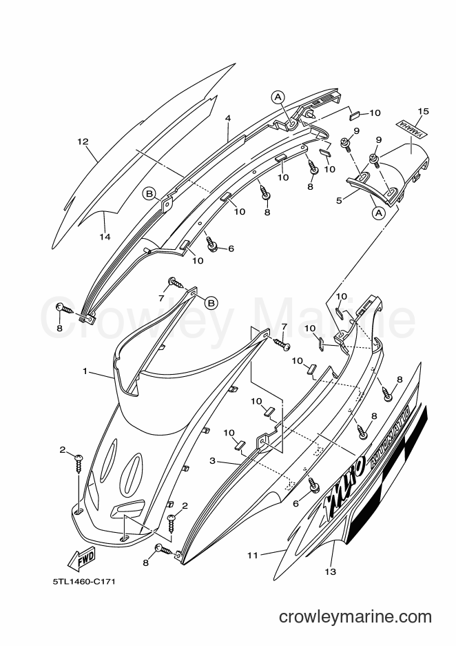 2004 Scooter AL115S - AL115S (5TL1) [010] - SIDE COVER
