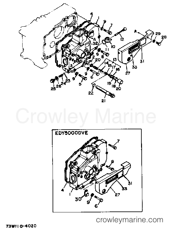 Yamaha Motors EDY5000DVE - GEAR CASE