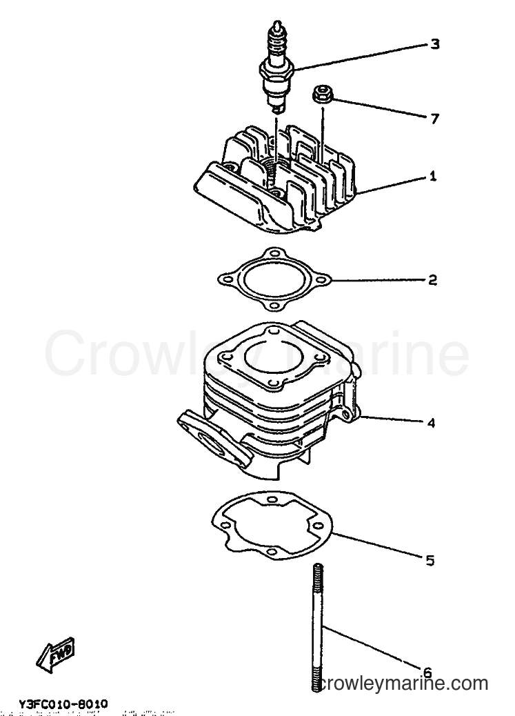1992 Scooter CW50 - CW50 (4BX2) [999] - CYLINDER
