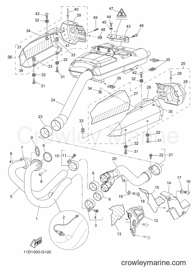 2010 Dirt Bike XT660Z - XT660Z (11D4) [010] - EXHAUST