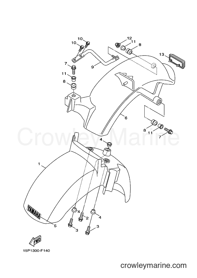 2007 Scooter XF50 - XF50 (15P1) [010] - FENDER