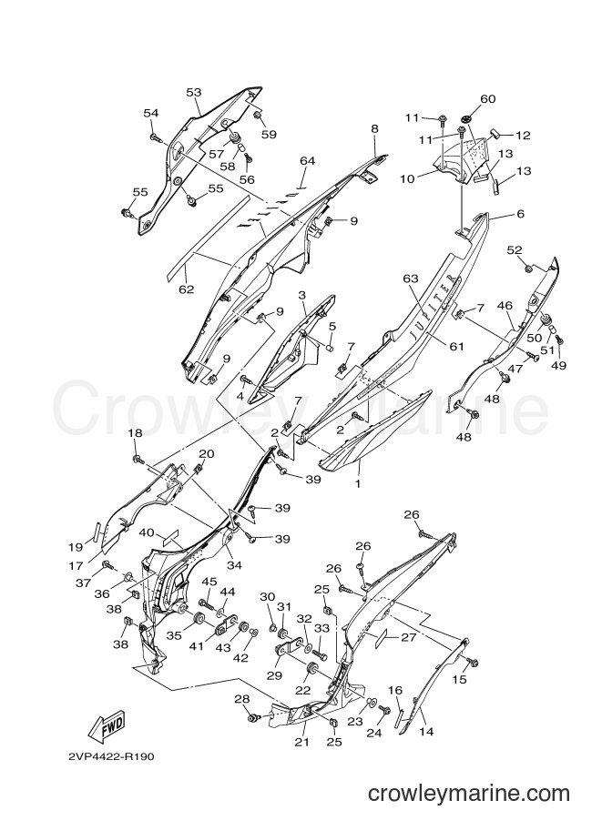 2016 Scooter T115FS-5 - T115FS-5 (2VP4) [010] - SIDE COVER 2