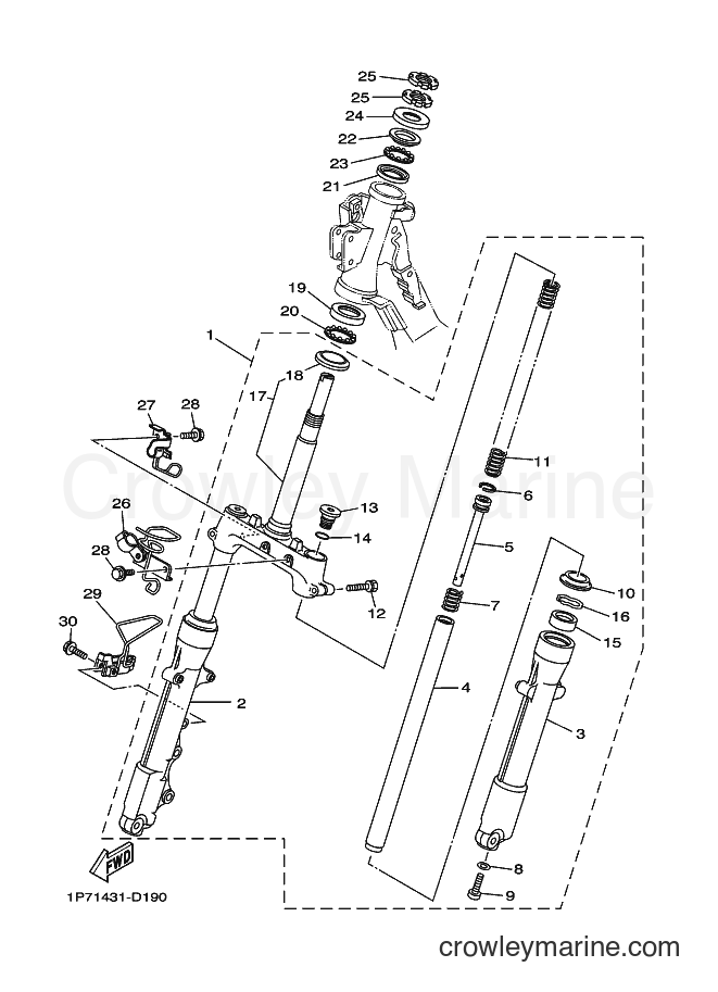 2007 Scooter AT115C - AT115C (1P76) [010] - STEERING