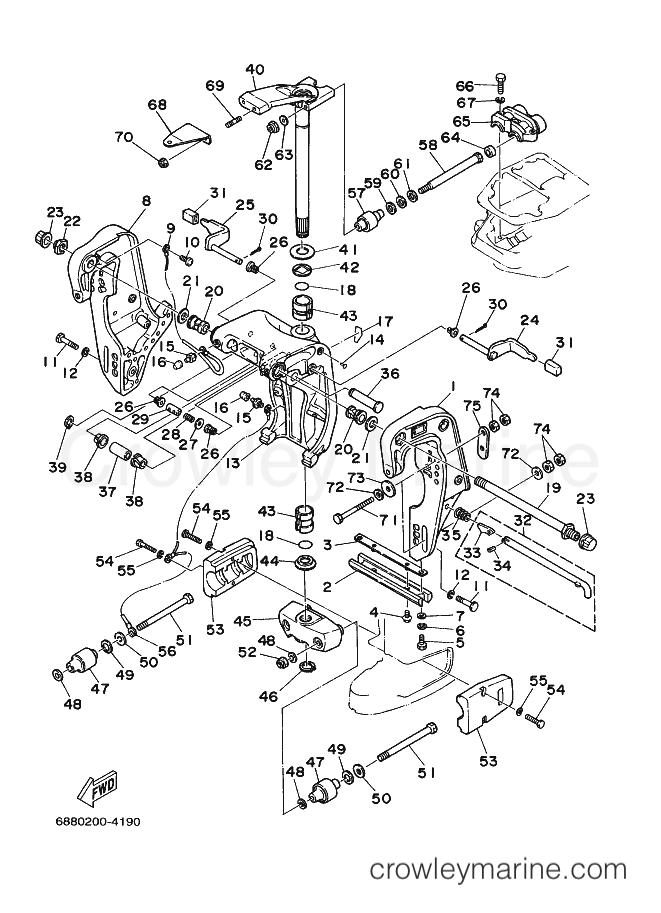 Yamaha Motors 85A (688) [100] - BRACKET 5