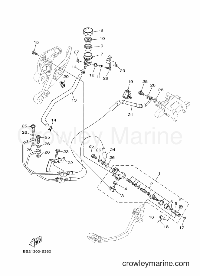 2018 Street Bike MTN850D - MTN850D (B6C3) [010] - REAR MASTER CYLINDER