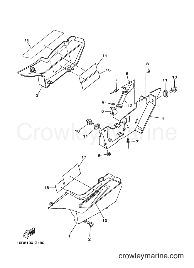 2008 Dirt Bike TW200E - TW200E (10D8) [010] - SIDE COVER