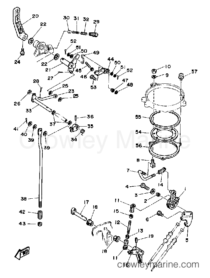 Yamaha Motors CV25ELD - CONTROL ENGINE