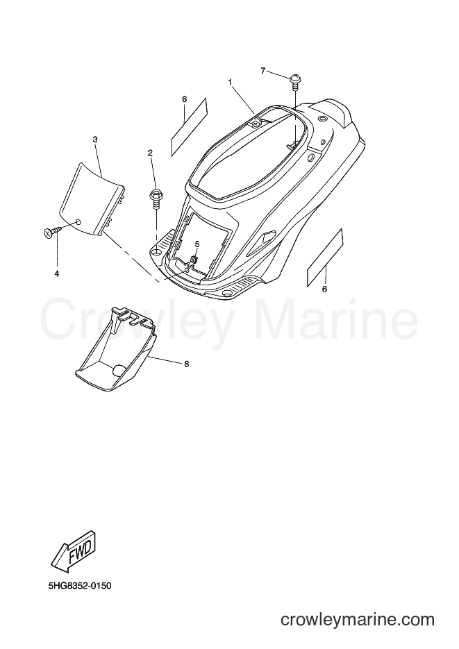 2002 Scooter CW50 - CW50 (5HGC) [020] - SIDE COVER