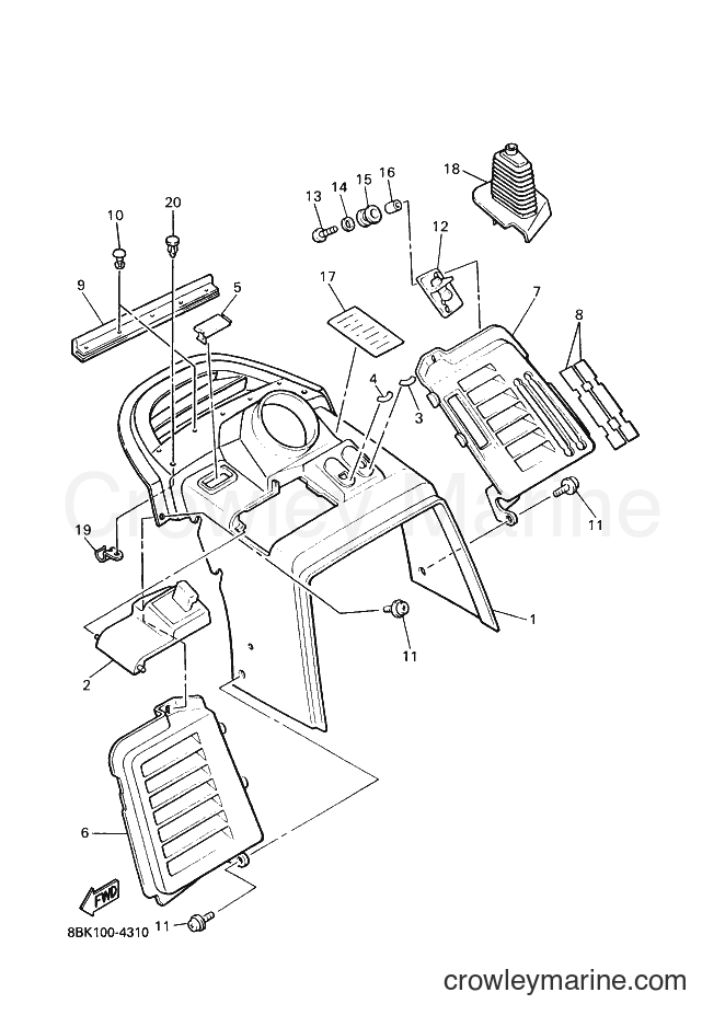 Yamaha Motors VT480 (8BK3) [020] - INSTRUMENT PANEL