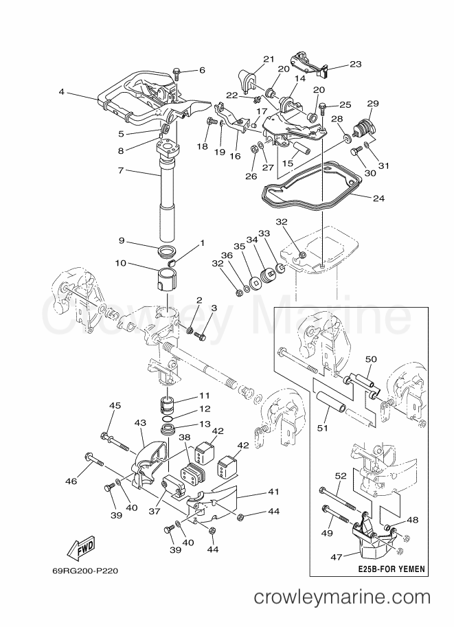 Yamaha Motors 25BMHL (69RG) [140] - BRACKET 2