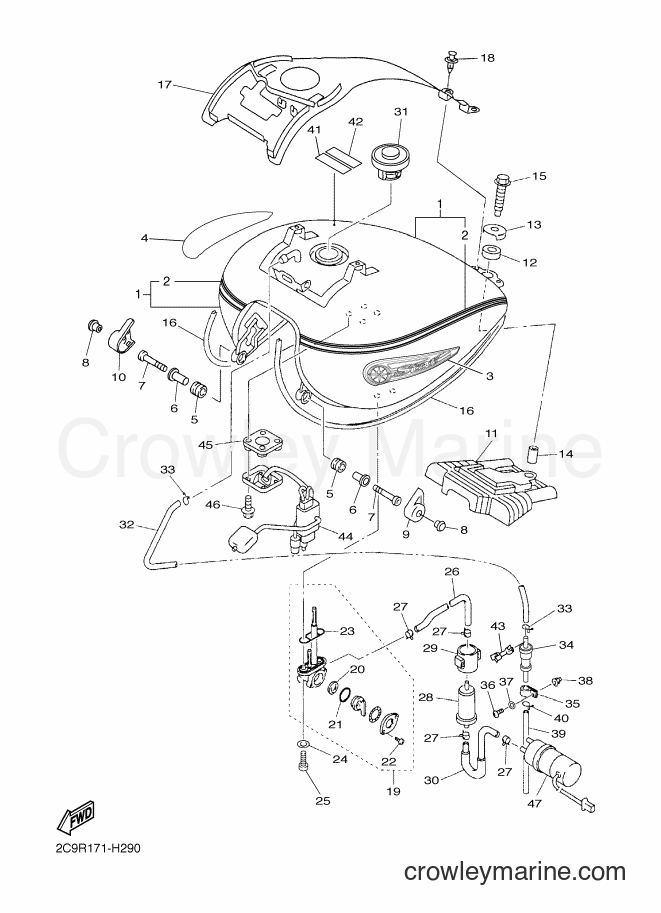 2013 Cruiser XVZ13TFS - XVZ13TFS (1BMC) [010] - FUEL TANK