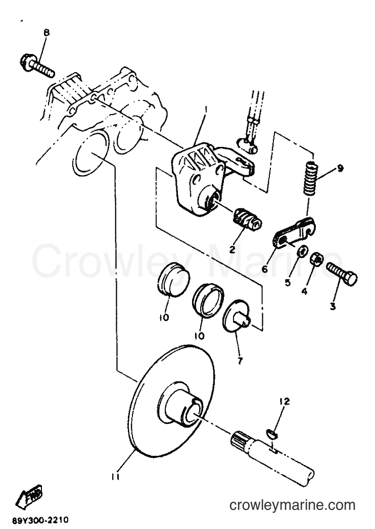 1993 Snowmobile ET410TR - ET410TR (89Y2) [010] - BRAKE