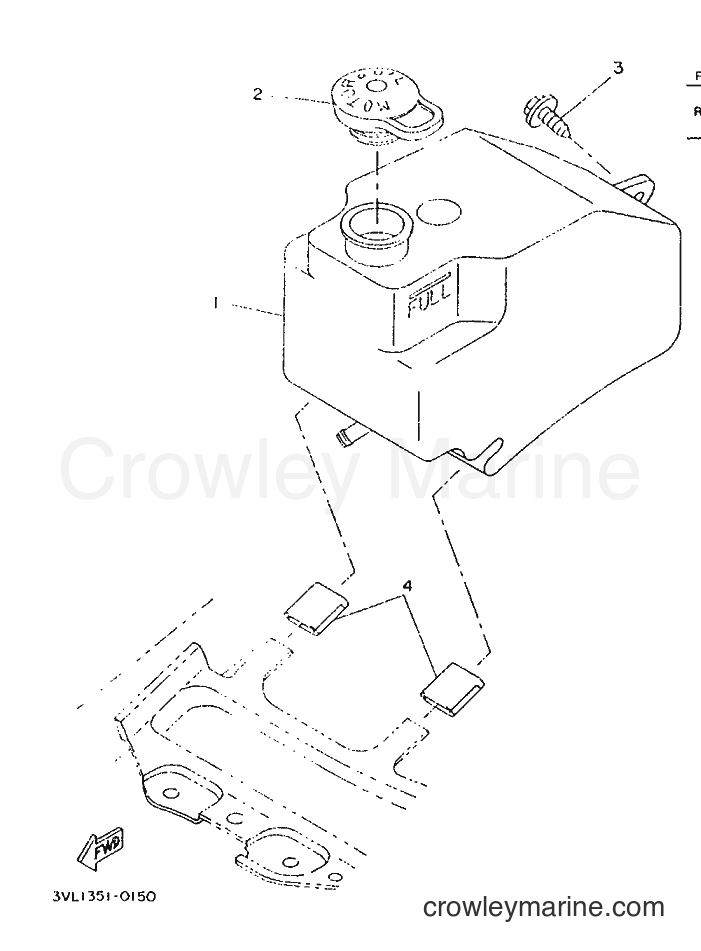 1996 Scooter CW50 - CW50 (4VV2) [999] - OIL TANK