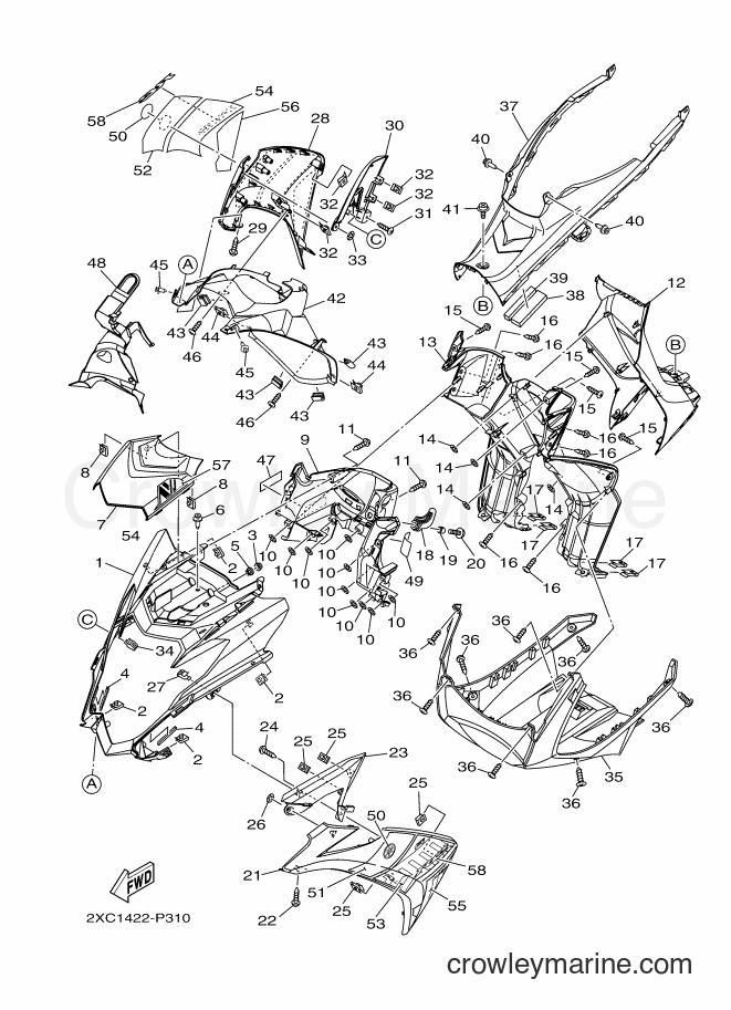 2015 Scooter AT125FC - AT125FC (2XC1) [010] - LEG SHIELD 2