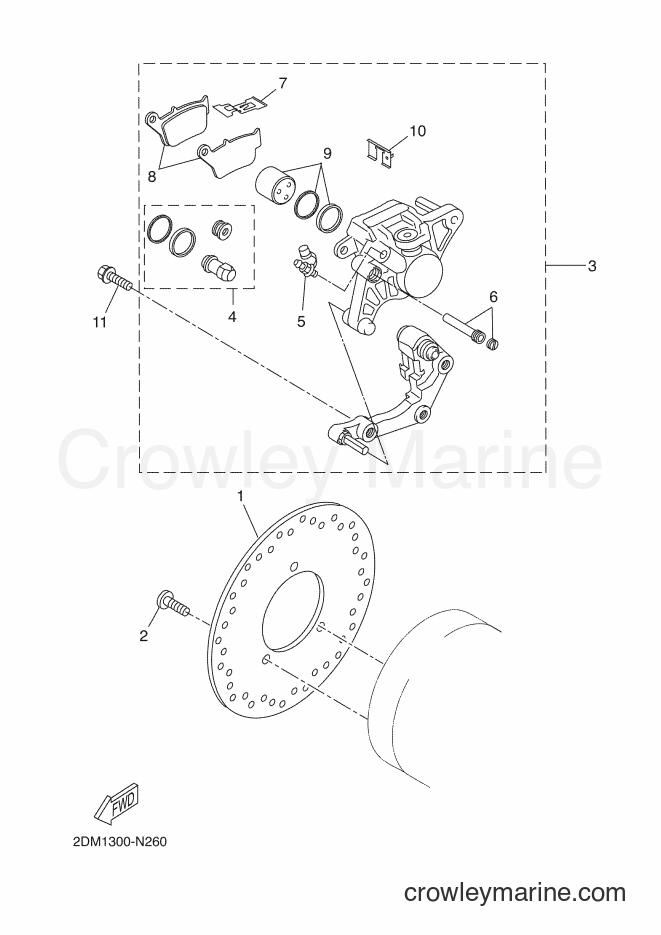 2016 Scooter YP250R - YP250R (2DL8) [070] - REAR BRAKE CALIPER