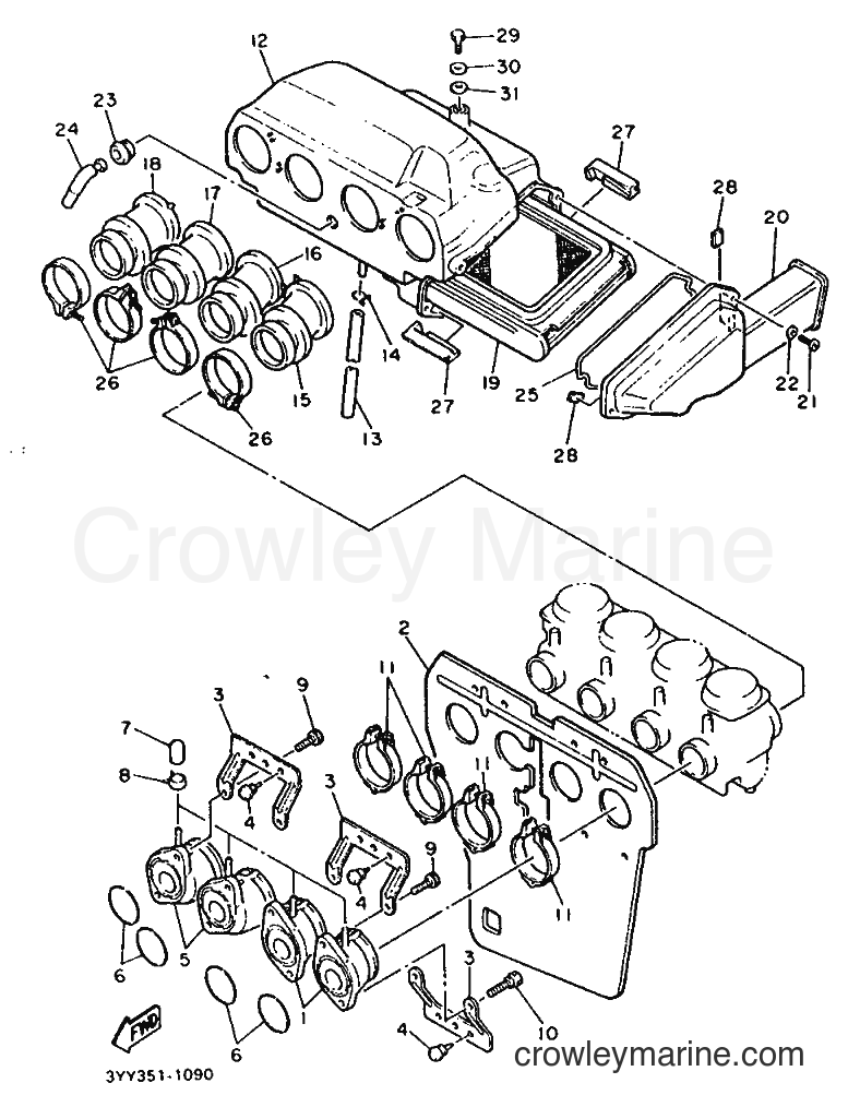 Yamaha Motors FJ1200A (3YY2) [999] - INTAKE