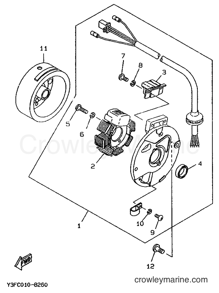 1990 Scooter CW50T - CW50T (3TX1) [999] - COWLING 1