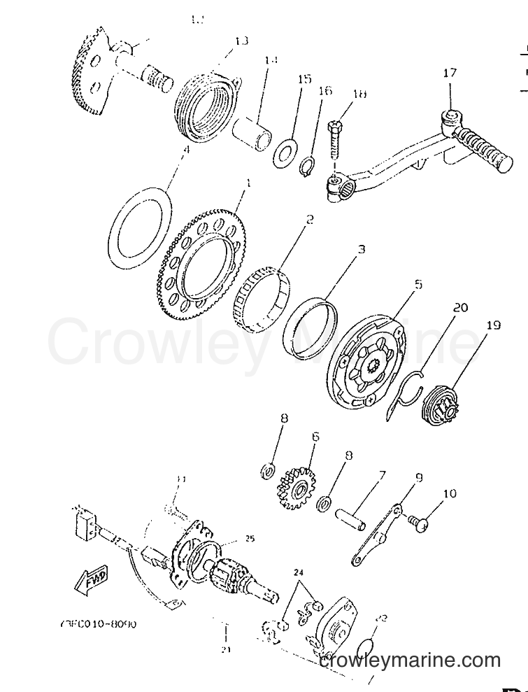 1996 Scooter CW50 - CW50 (4VV2) [999] - STARTER