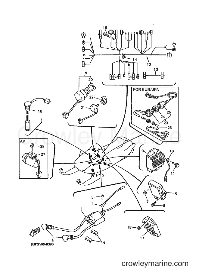 Yamaha Motors VX600E (8CF3) [020] - ELECTRICAL 1