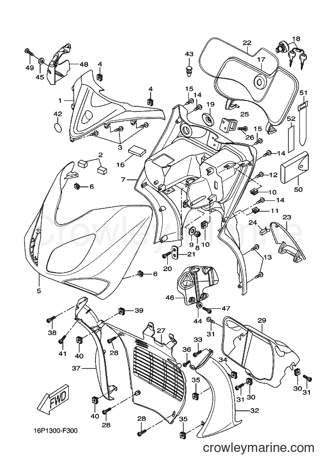 2009 Scooter VP125 - VP125 (16P4) [010] - LEG SHIELD