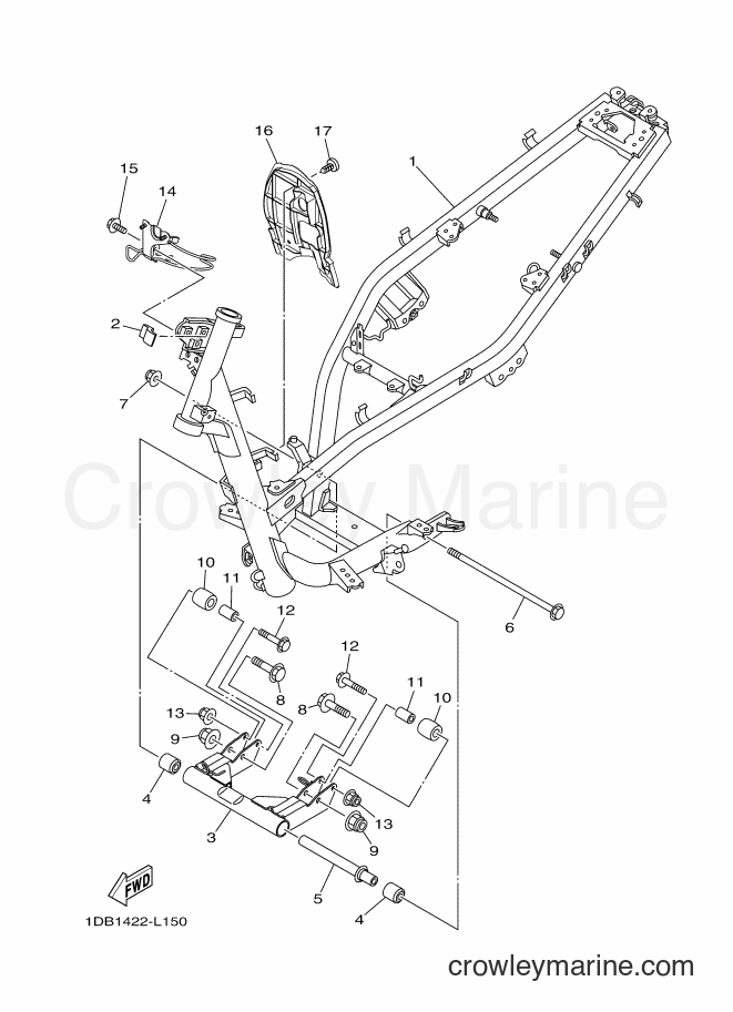 Yamaha Motors AT125FC (1DB1) [010] - FRAME