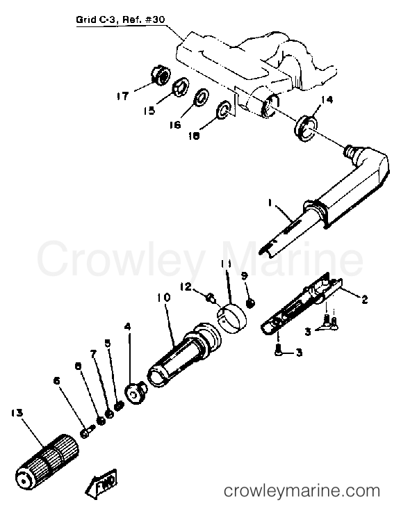 Yamaha Motors F9.9SJ - STEERING