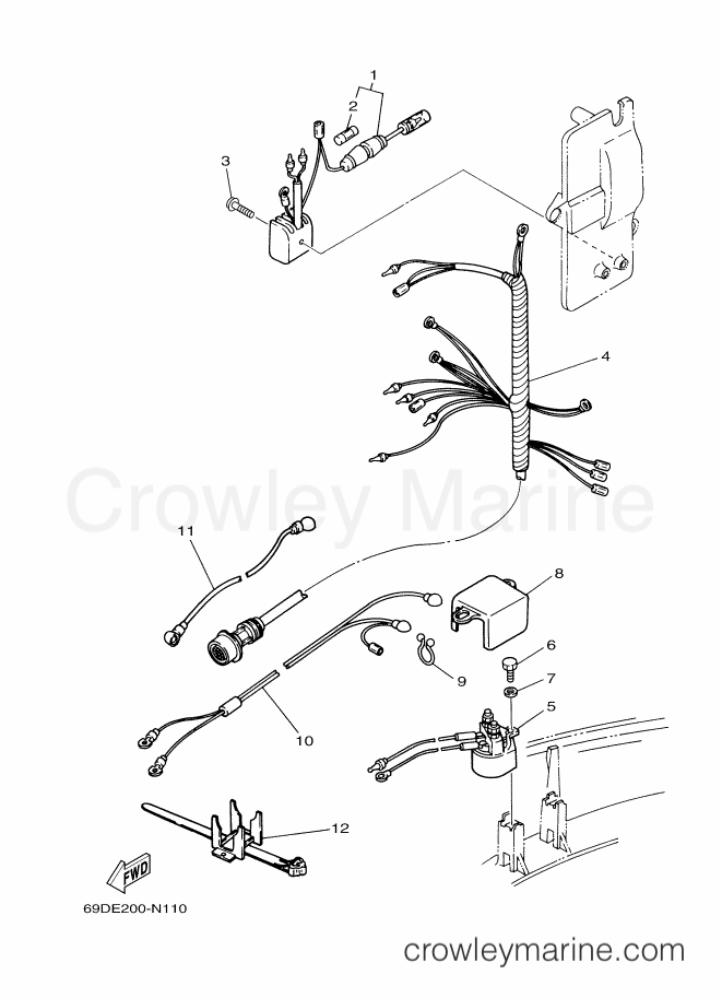 Yamaha Motors E60HMHD (69DE) [020] - ELECTRICAL 2