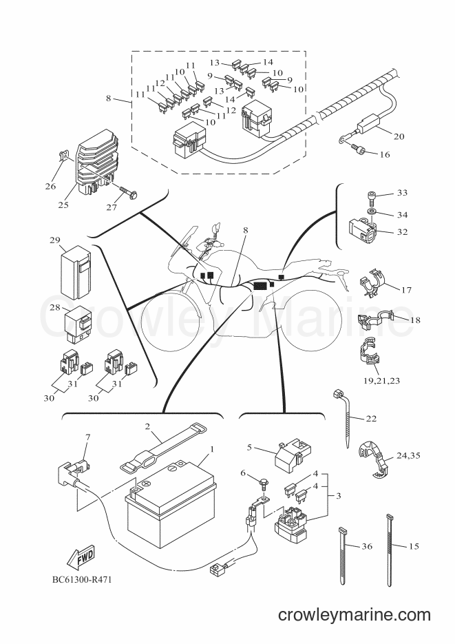 2016 Street Bike MTT690-A - MTT690-A (BC61) [070] - ELECTRICAL 1