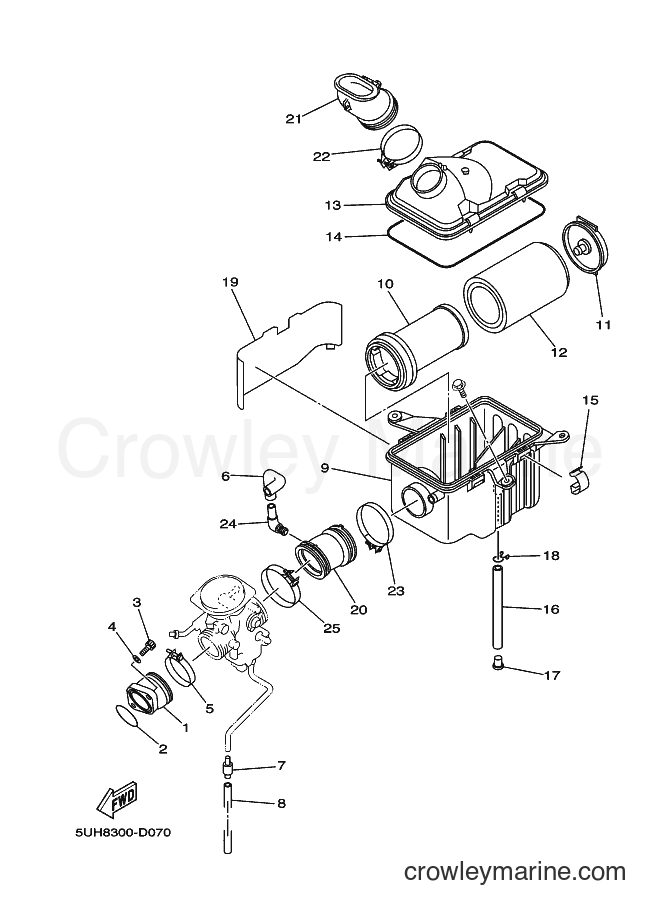 Yamaha Motors YFM350FWAN (4S2D) [010] - INTAKE