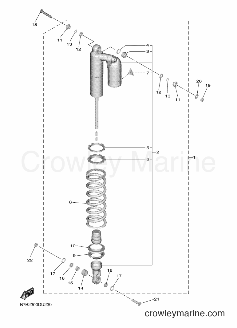 2019 Dirt Bike YZ250F - YZ250F (B7B2) [010] - REAR SUSPENSION