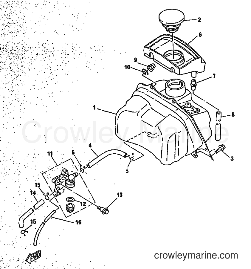 1996 Scooter CY50R - CY50R (3WG6) [999] - FUEL TANK