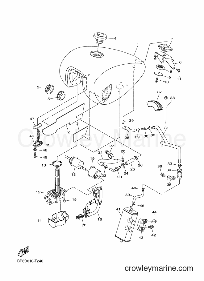 2018 Cruiser XVS950CU-A - XVS950CU-A (BP6D) [010] - FUEL TANK