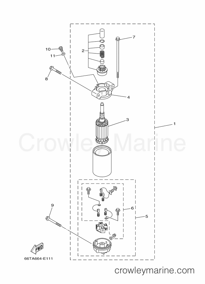 Yamaha Motors E40XMHX (66TR) [460] - STARTING MOTOR