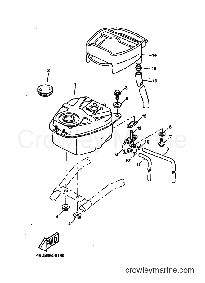 1999 Scooter CW50 - CW50 (4VVR) [010] - FUEL TANK