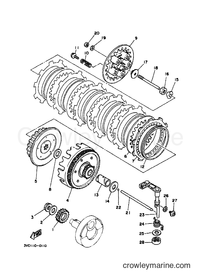 1992 Dirt Bike RT180 - RT180 (4BN2) [010] - CLUTCH