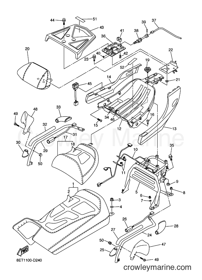 2005 Snowmobile RSV10 - RSV10 (8FM1) [010] - SEAT