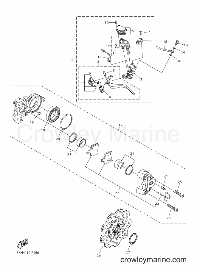Yamaha Motors SRV10ML3 (8LL1) [010] - BRAKE
