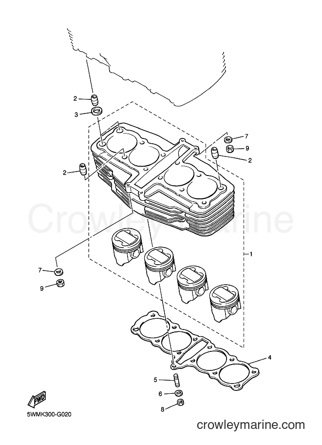2000 Street Bike XJR1300SP - XJR1300SP (5EAE) [060] - CYLINDER